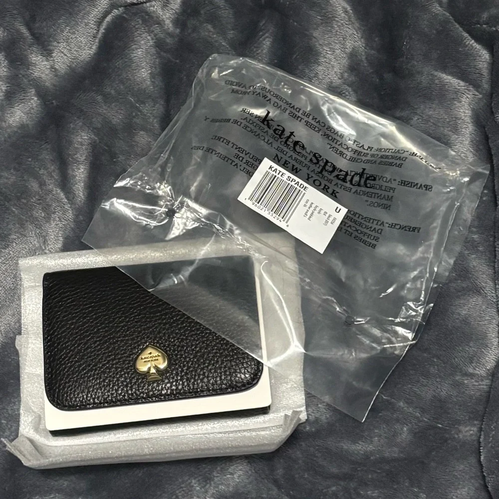 Kate Spade Black Wallet with Gold Accent - Picture 3 of 4